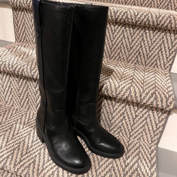 Size 7 Black Splendid Vivie knee high boot - excellent condition - Picture 4 of 4